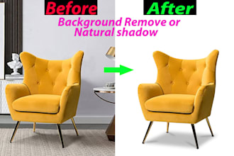 background removal or natural shadow with photoshop