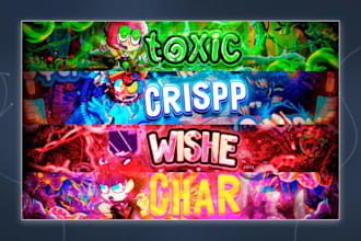 design a cartoon, rainbow, interesting,and many styles banner for your channel