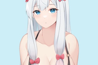 draw fanart, nsfw or sfw anime style