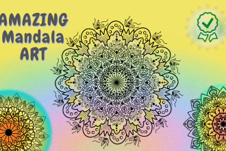 design a custom exclusive mandala coloring book page for amazon kdp