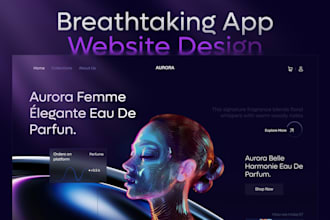 create figma website design and landing page design or mobile app ui ux design