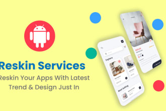 reskin, redesign android app and reskin codecanyon apps
