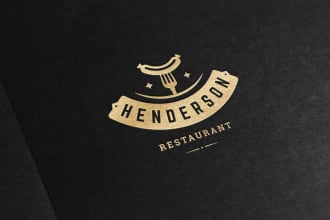 design premium logo for restaurant, coffee shop, catering, bakery, juice bar