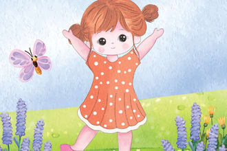 draw watercolor children book illustrations