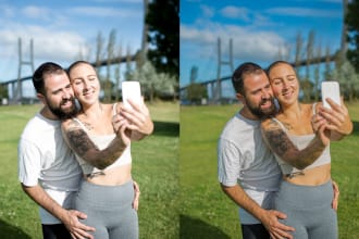 do professional photo color grading, color correction and retouching