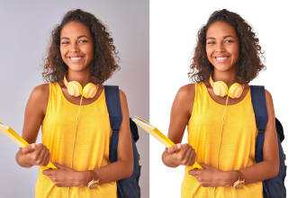 do background removal and cut out image and shadow