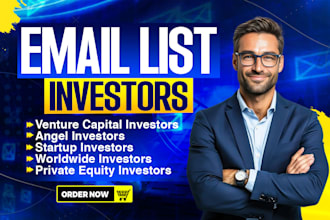 find vc, pe, angel investors list with crunchbase pro