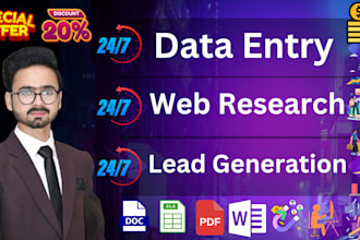 do data entry and web research copy paste typing work