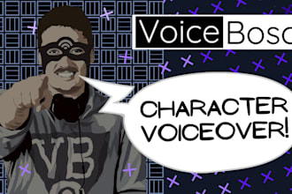 voice male characters for your project