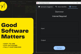 make python project gui algorithm and programming