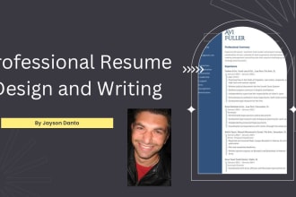 design and write a professional resume and cover letter
