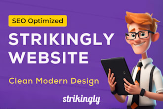 develop modern and SEO optimized strikingly website design
