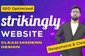 develop modern strikingly website with mobile responsiveness