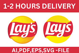 vector tracing , redraw logo to ai, eps, svg, png, pdf total 5 images