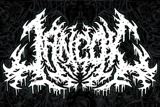 create logo font metal, black metal, death metal, slamming