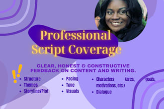 provide thorough, honest, and constructive script coverage