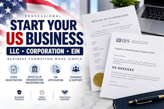 register your US llc or corporation and obtain your ein