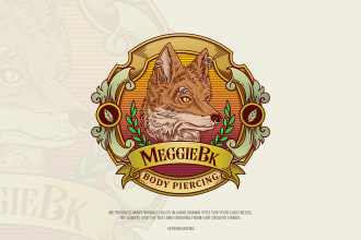 create a unique animal logo illustration design