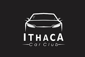 design beautiful wonderful car club logo with package