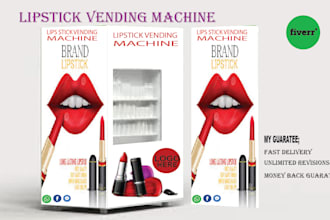 create amazing vending machine and car wrap design for you