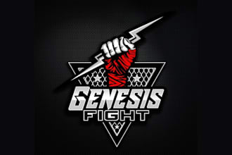 do perfect worthy outstanding  fight team and gym logo