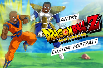 draw you in dragon ball z anime style