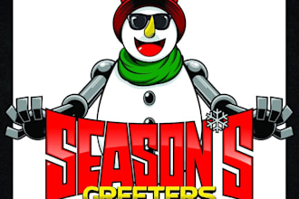 do make an modern christmas logo