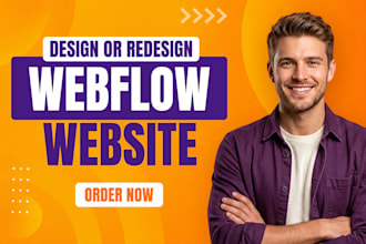 be your webflow expert, design or develop webflow website, figma to webflow