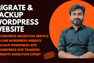 migrate backup and clone wordpress website within 2 hours
