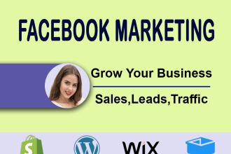 do facebook marketing for sales and leads through fb ad campaign