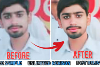 improve, restore low resolution photo and image quickly