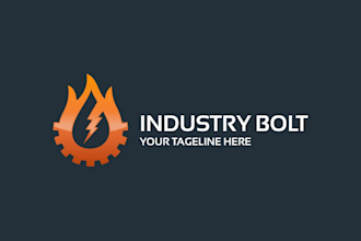 design modern industrial logo design for any industry and company