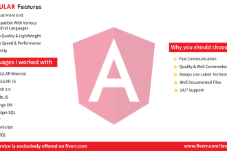 create responsive website using  java, angular cli, nodejs, mongodb, postgresql,