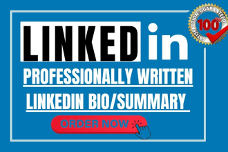 write your linkedin profile summary, about me or bio