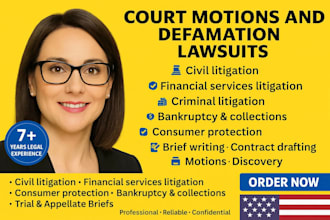 draft motion for summary judgment, motion to dismiss, answer, lawsuit,  nda
