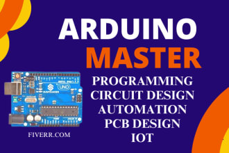 do arduino programming, arduino projects and circuit design