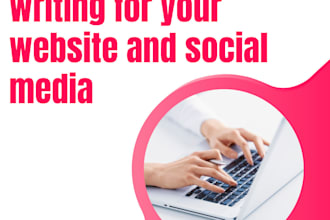 do ad copy writing for your website and social media