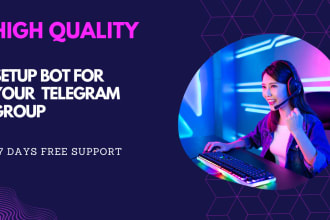 setup bots for your telegram group to make it professional