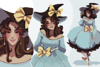 draw a character illustration, oc, dnd, fanart