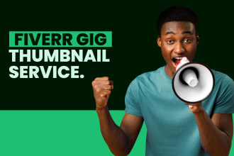 design a clickable and professional fiverr gig thumbnail