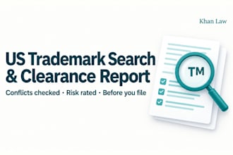 do a US trademark search and clearance report