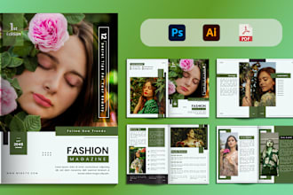 design magazine, magazine layout and product catalog