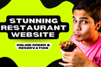 design a restaurant website with online food ordering reservation system