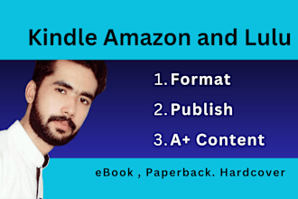 do kindle amazon kdp book publishing, lulu book format and publish