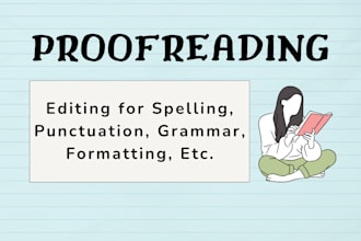 proofread your article, book or story