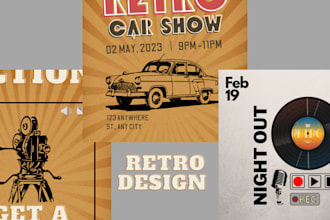 do unique retro poster