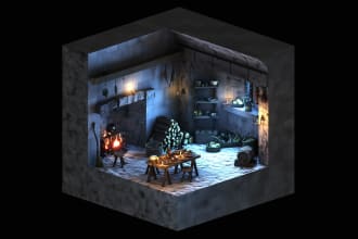 create a custom 3d environment for unity, godot, or unreal