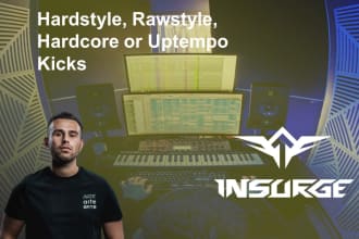 create a hardstyle, rawstyle, hardcore or uptempo kick