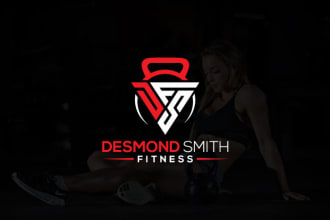 do modern eye catching sports, gym and fitness logo