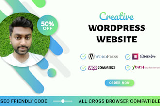 create a wordpress website with elementor pro
